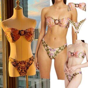 Zimmermann Multicolor Paisley Bikini